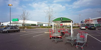 ASDA car and trolley park